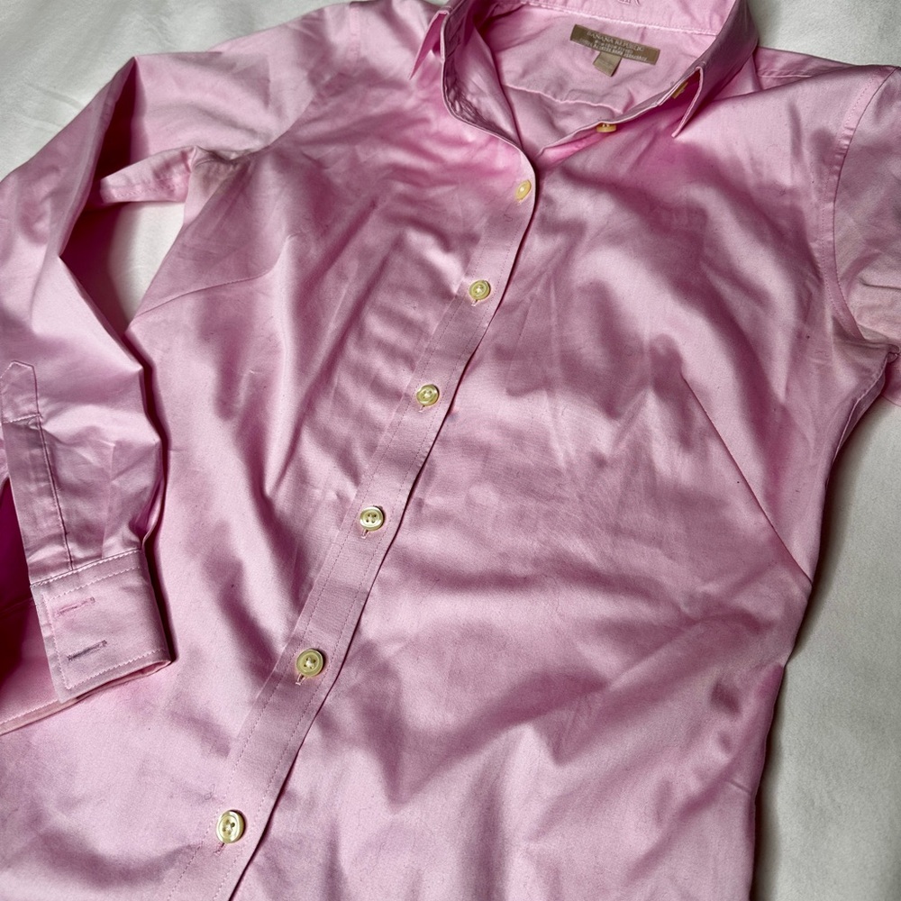 Banana Republic Light Pink Button-Up Shirt